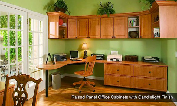 candlelight home office raised panel